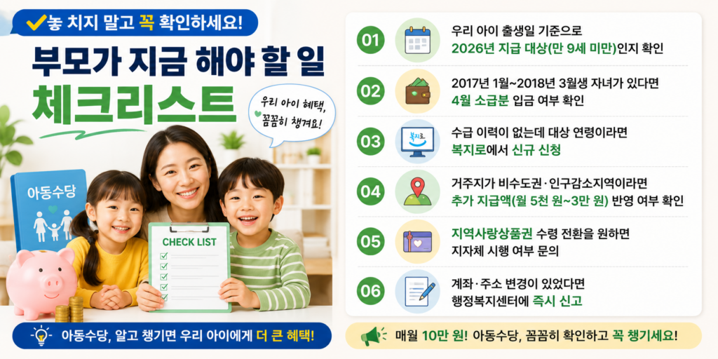 2026년 아동수당