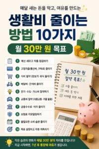 생활비 줄이는 방법 10가지 3번