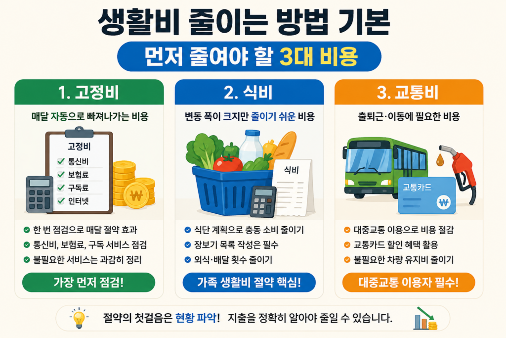 생활비 줄이는 방법