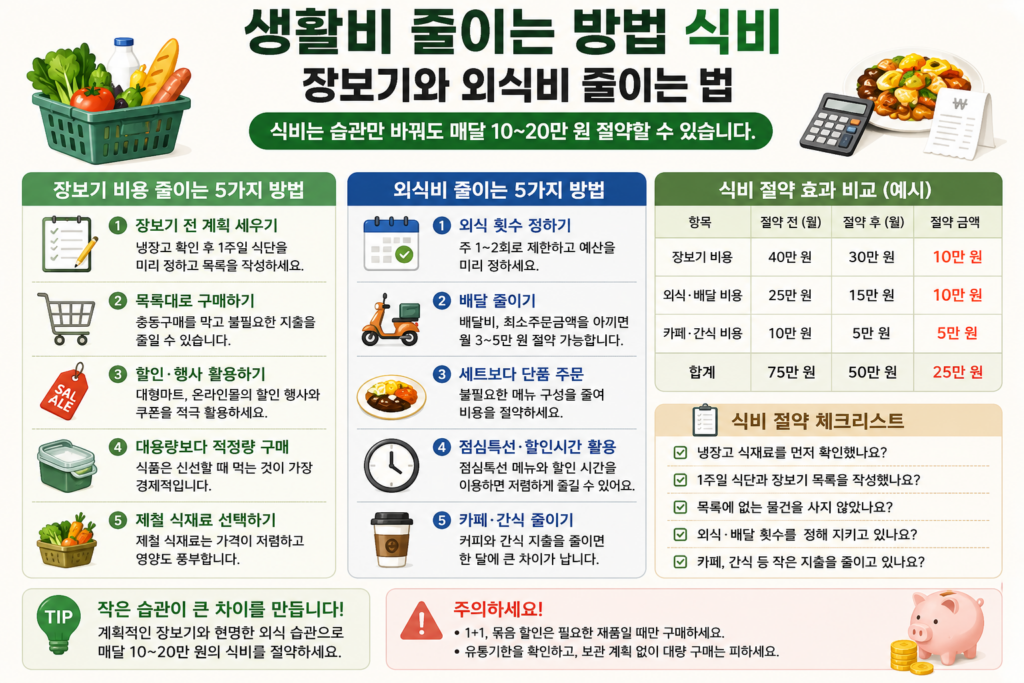 생활비 줄이는 방법