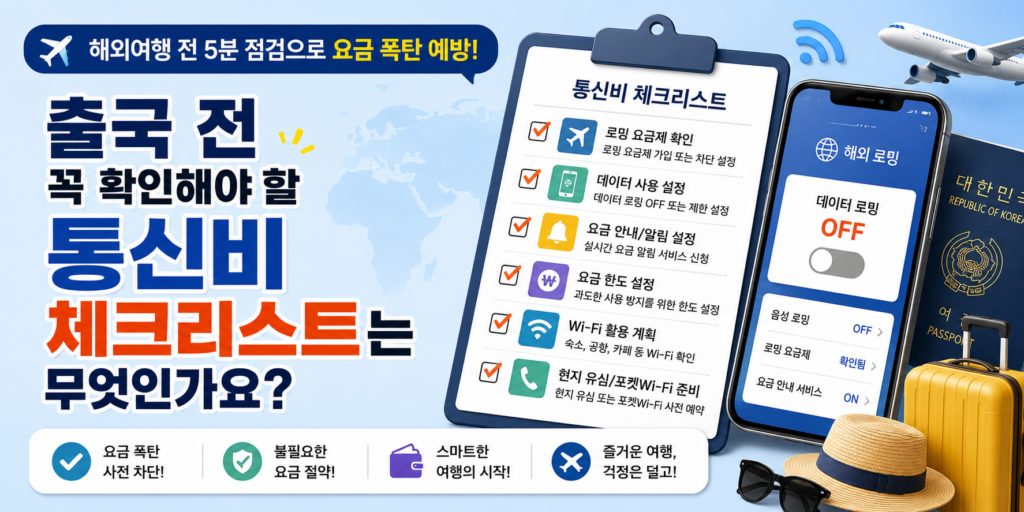 로밍 요금 절약