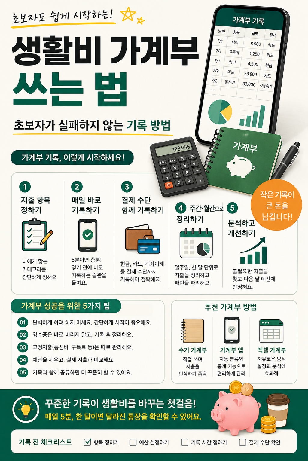 생활비 가계부 쓰는 법