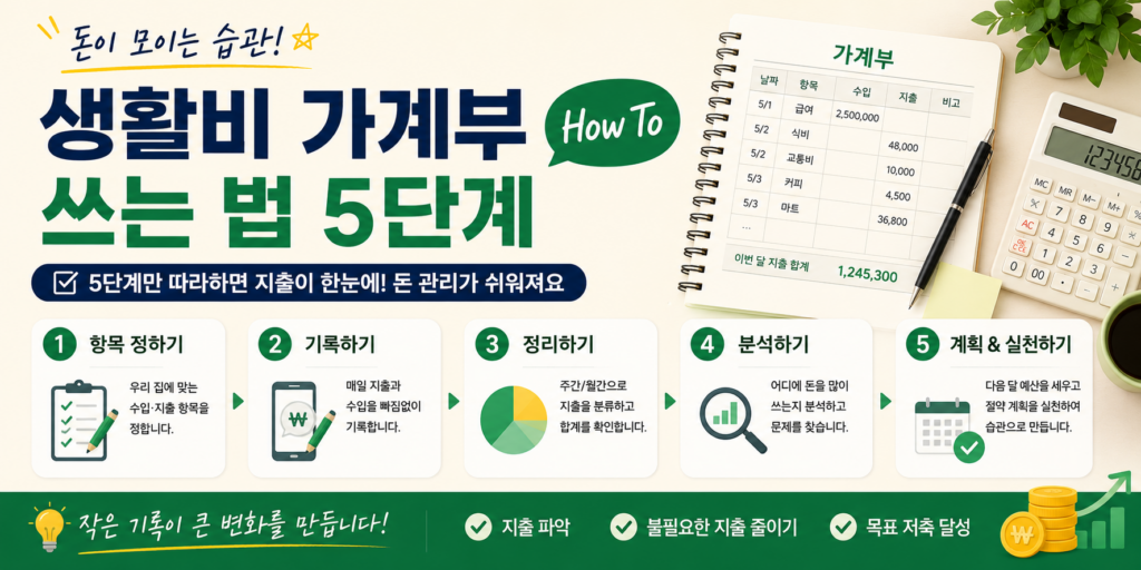 생활비 가계부 쓰는 법
