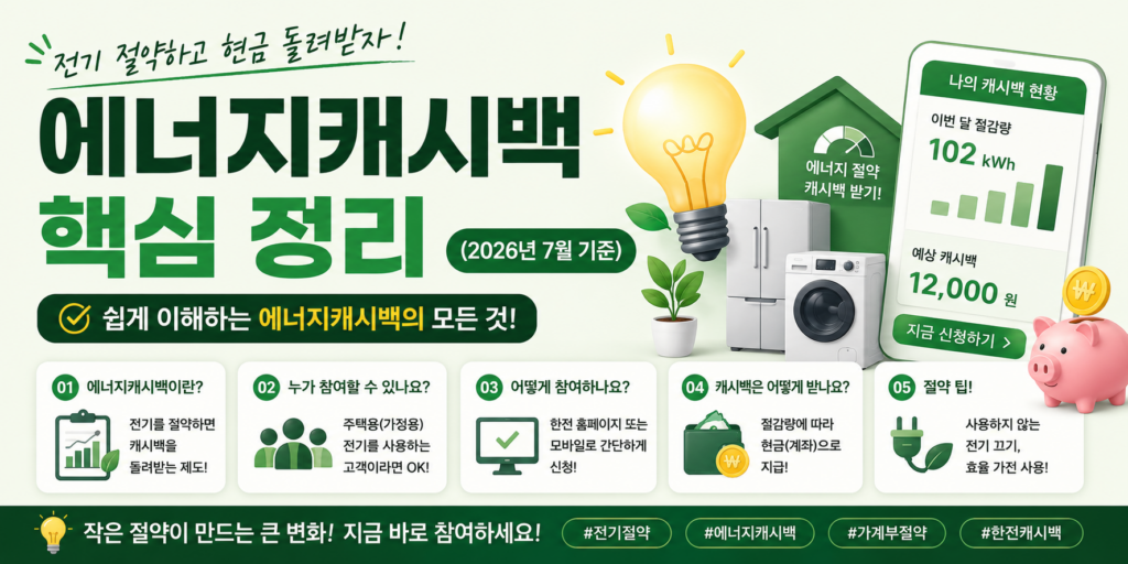 전기요금 줄이는 방법