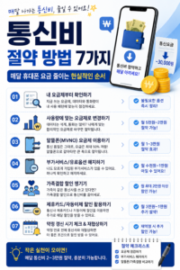 통신비 절약 방법 7가지